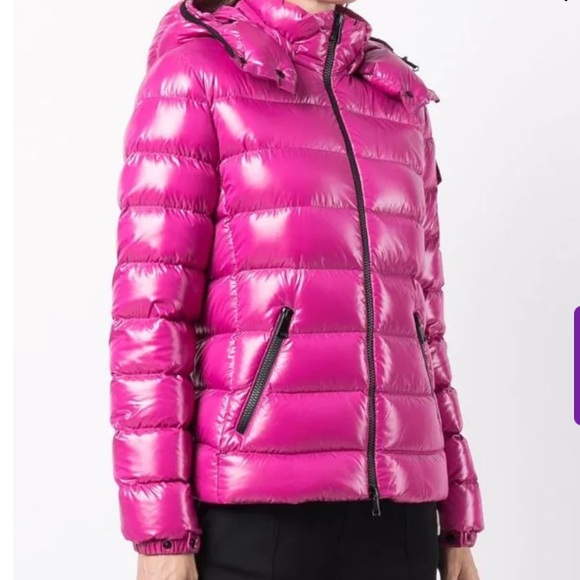 NWOT Pink Mocler Hooded Puff Jacket - Picture 6 of 9